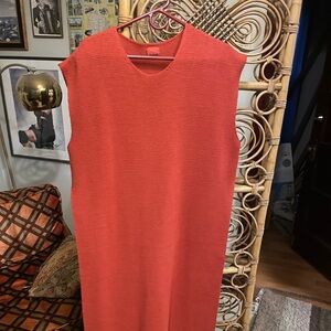 Babaà Crew Neck Short Sleeve Tunic - Orange